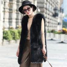 China supplier Online Shopping Cheap women real fox fur vest